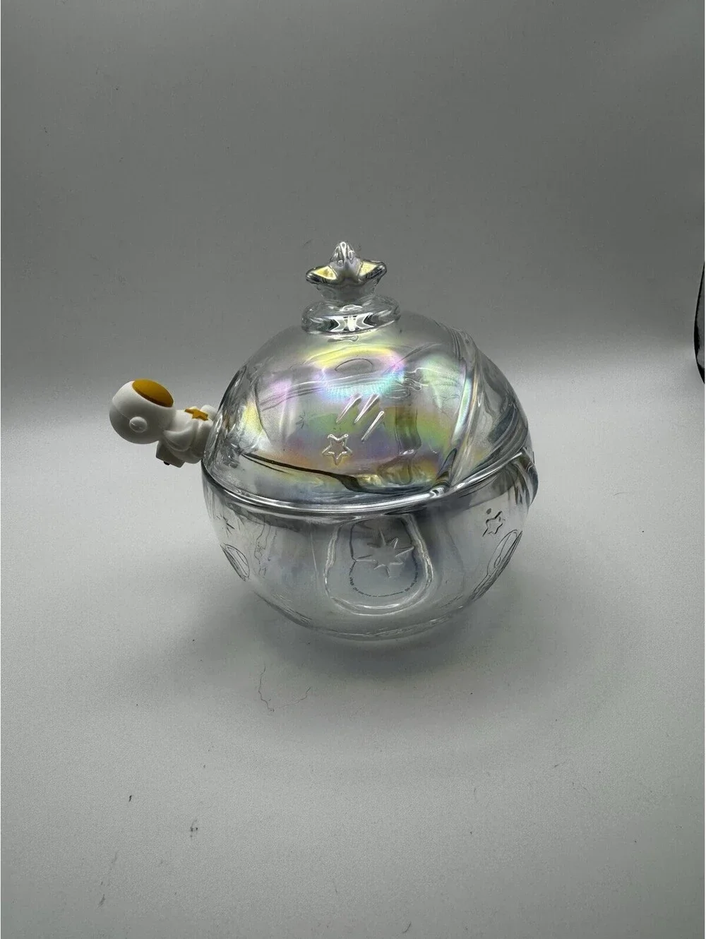 Room 2 Room Glass Planet Mug with Astronaut Spoon Iridescent New In Box Space